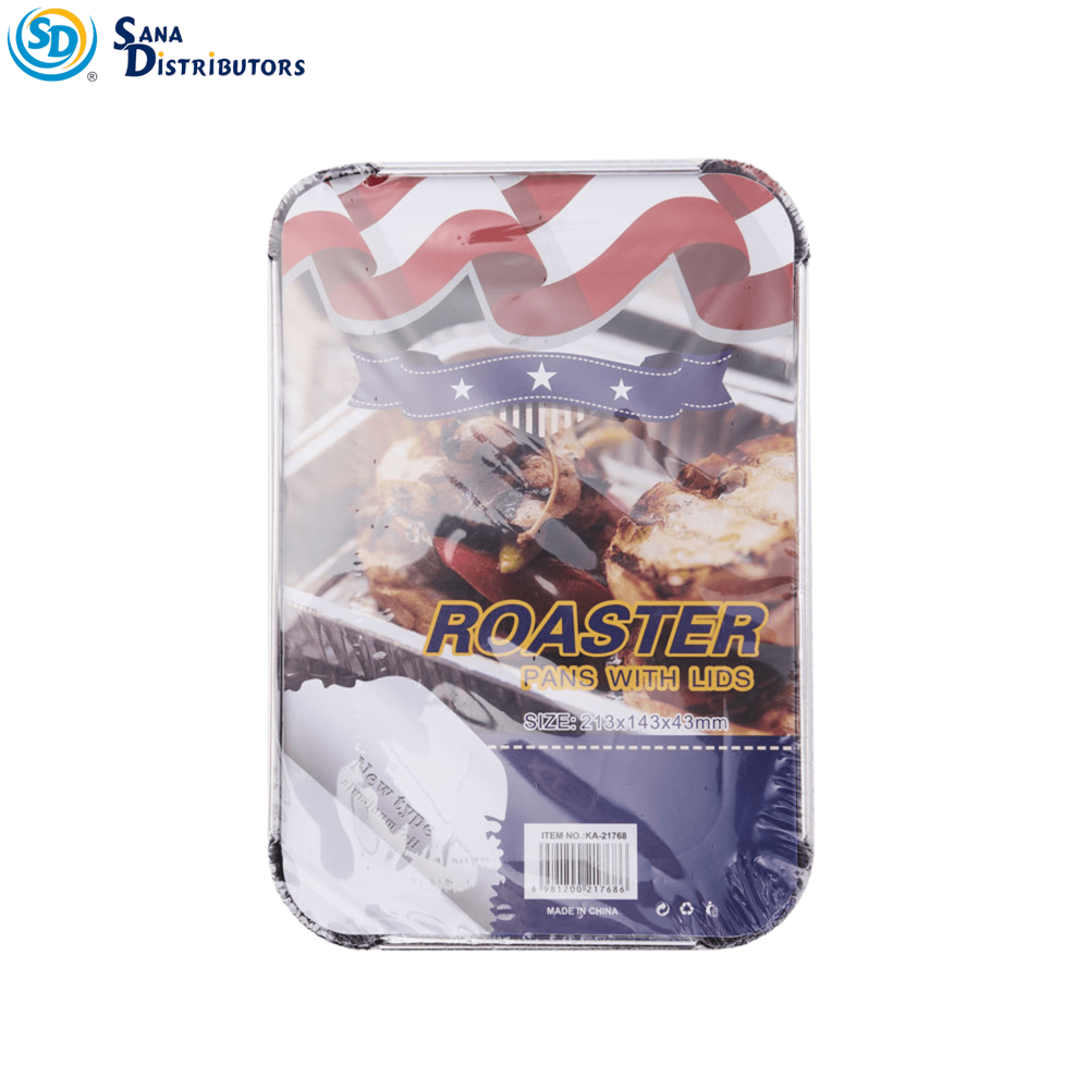Aluminum Foil Roaster Pans 6pcs [8.39" x 5.63" x 1.69"] ($0.33 per Pc)