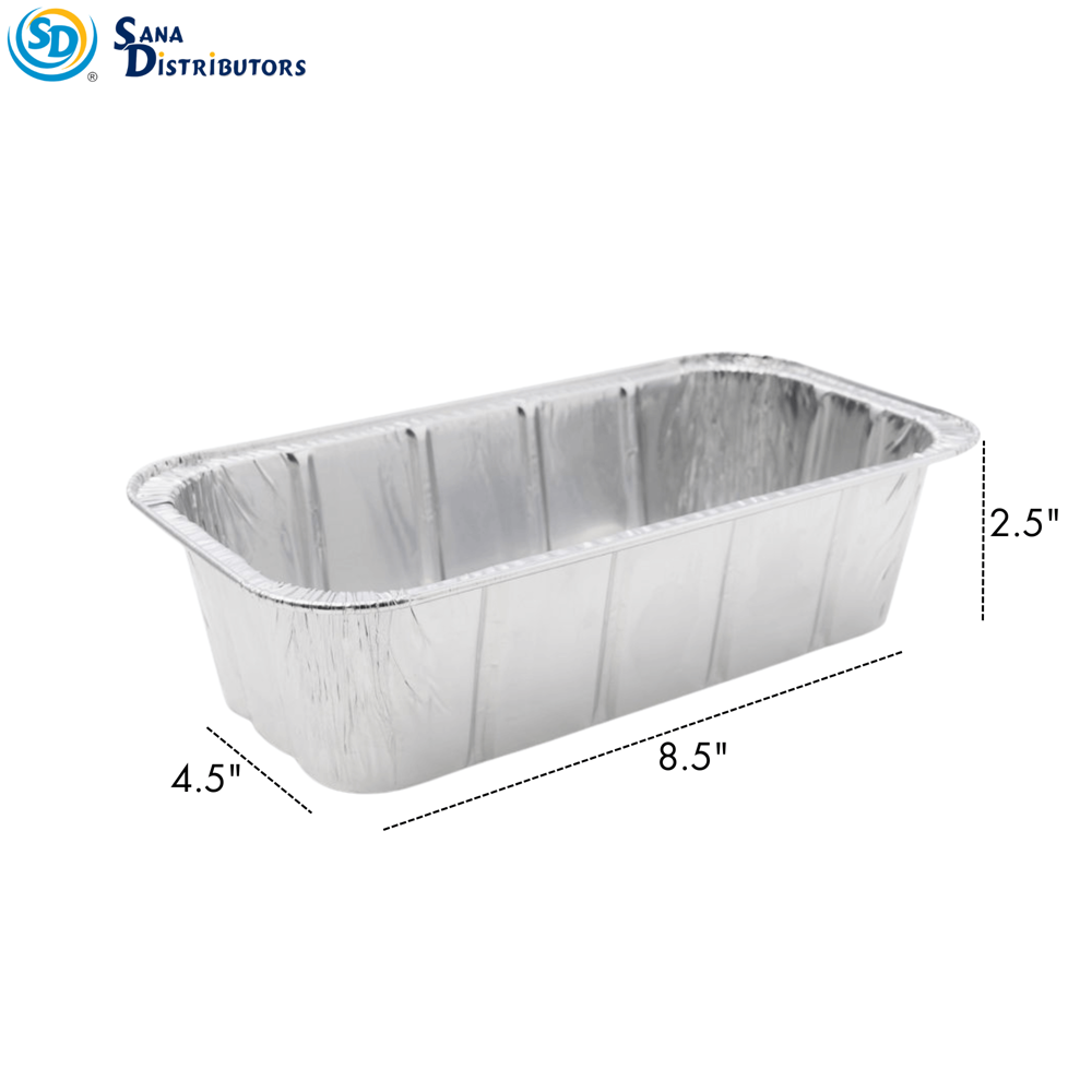 Alumnium Foil Loaf Baking Pans 4pcs [4.5" x 8.5" x 2.5"] ($0.49 per Pc)