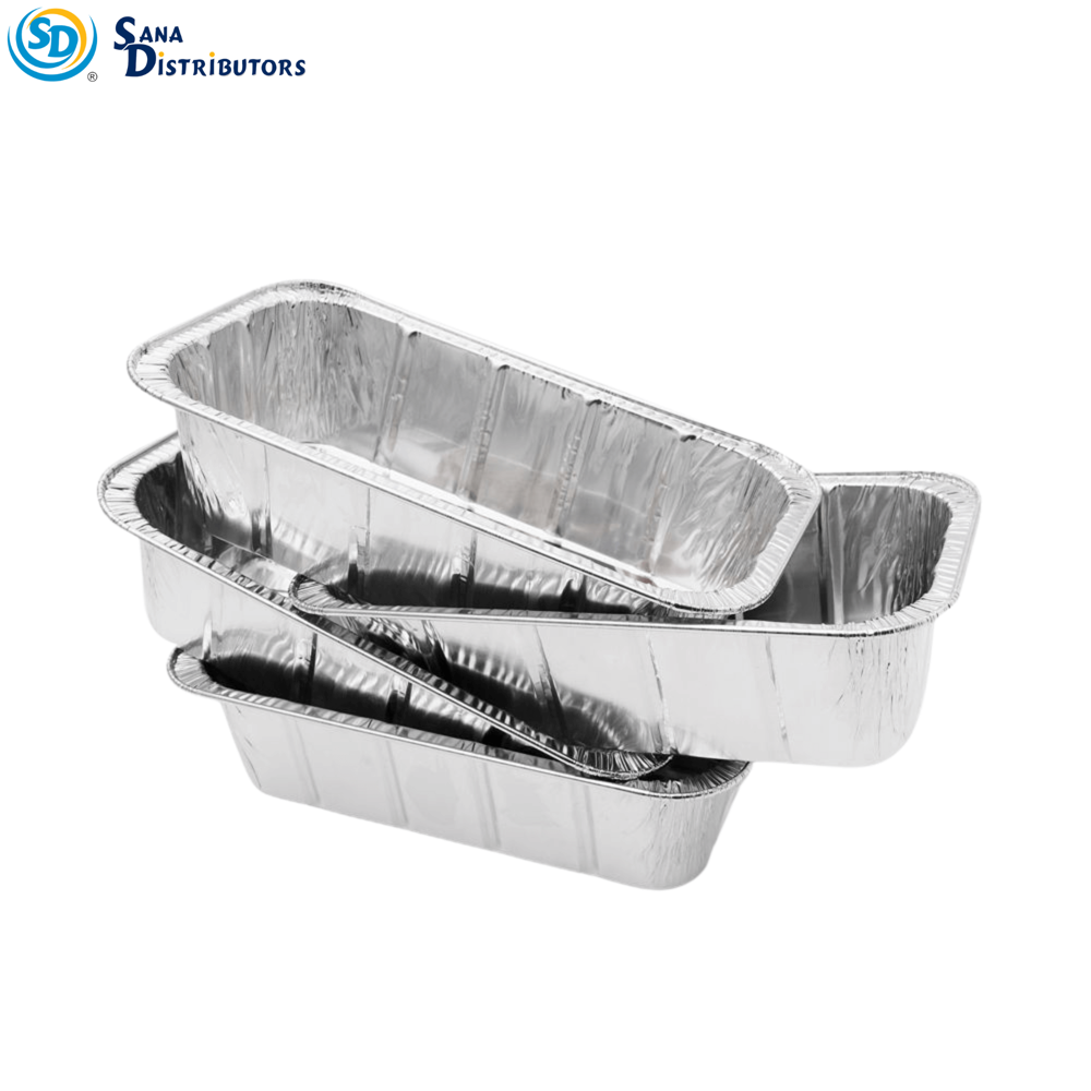 Alumnium Foil Loaf Baking Pans 4pcs [4.5" x 8.5" x 2.5"] ($0.49 per Pc)
