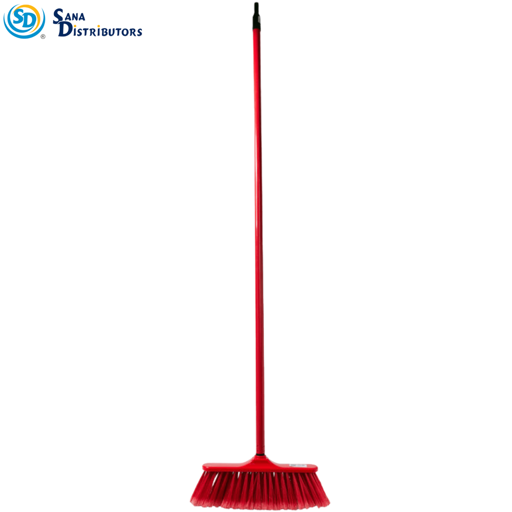 Plastic Broom 51" - Assorted Colours