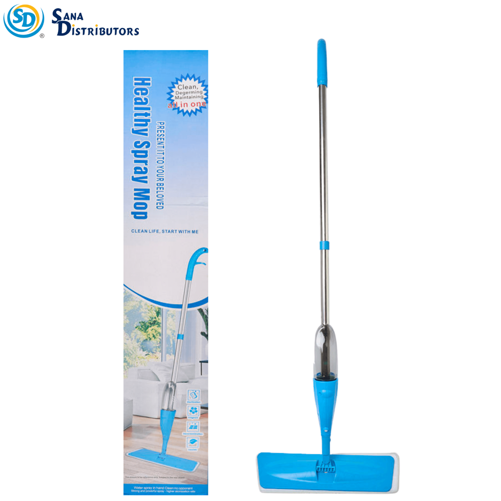 Spray Mop - Flat Head & Steel Handle 49"