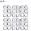 Aluminum Foil 6 Cup Muffin Tray 6pcs [9.5" x 6.5" x 1.5"] ($0.37 per Pc)
