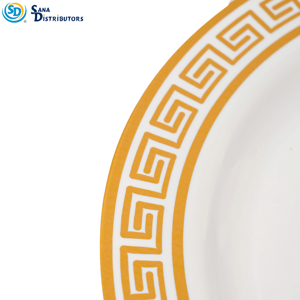 Plate Gold Design 10" 6 Pcs