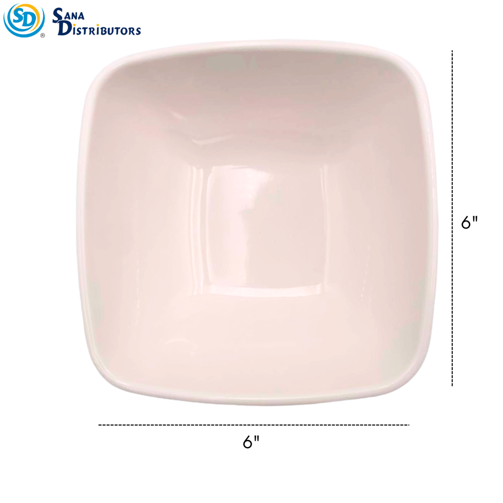 Melamine Plate Square- 6"