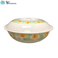 Melamine Bowl with Lid 11"x3"