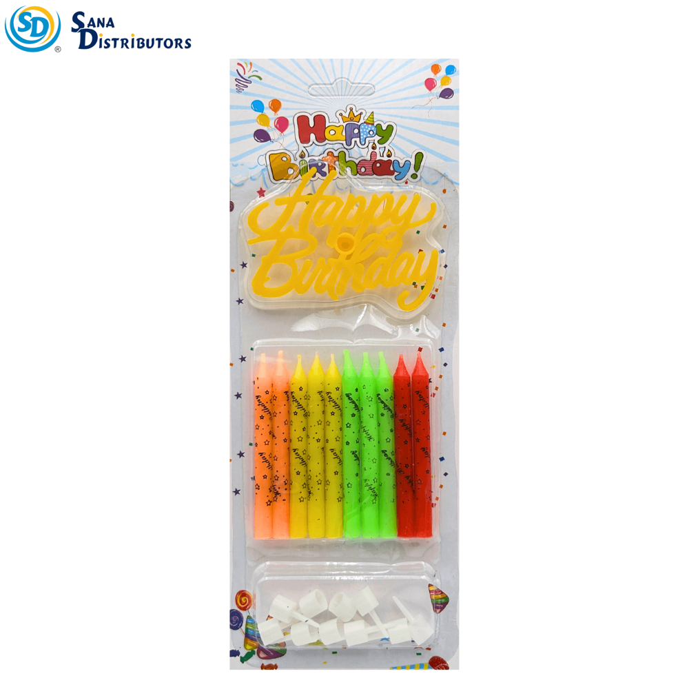 Happy Birthday Candle Set 11"x4"