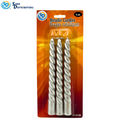 Sd Metallic Candles 3pcs 8"x3"