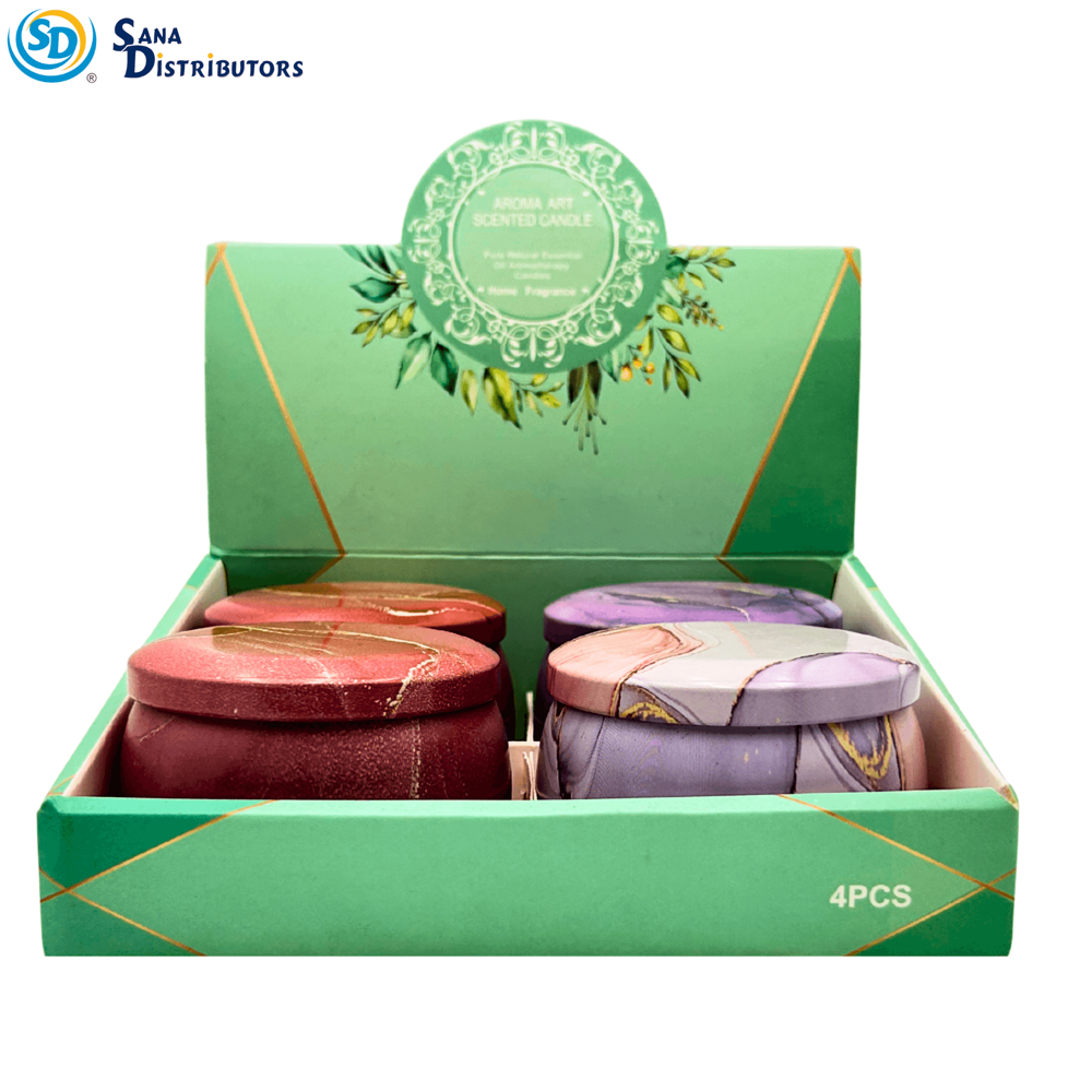 Scented Candles - Aroma Art 7"x6"x6" ($13.96 for 4pcs)