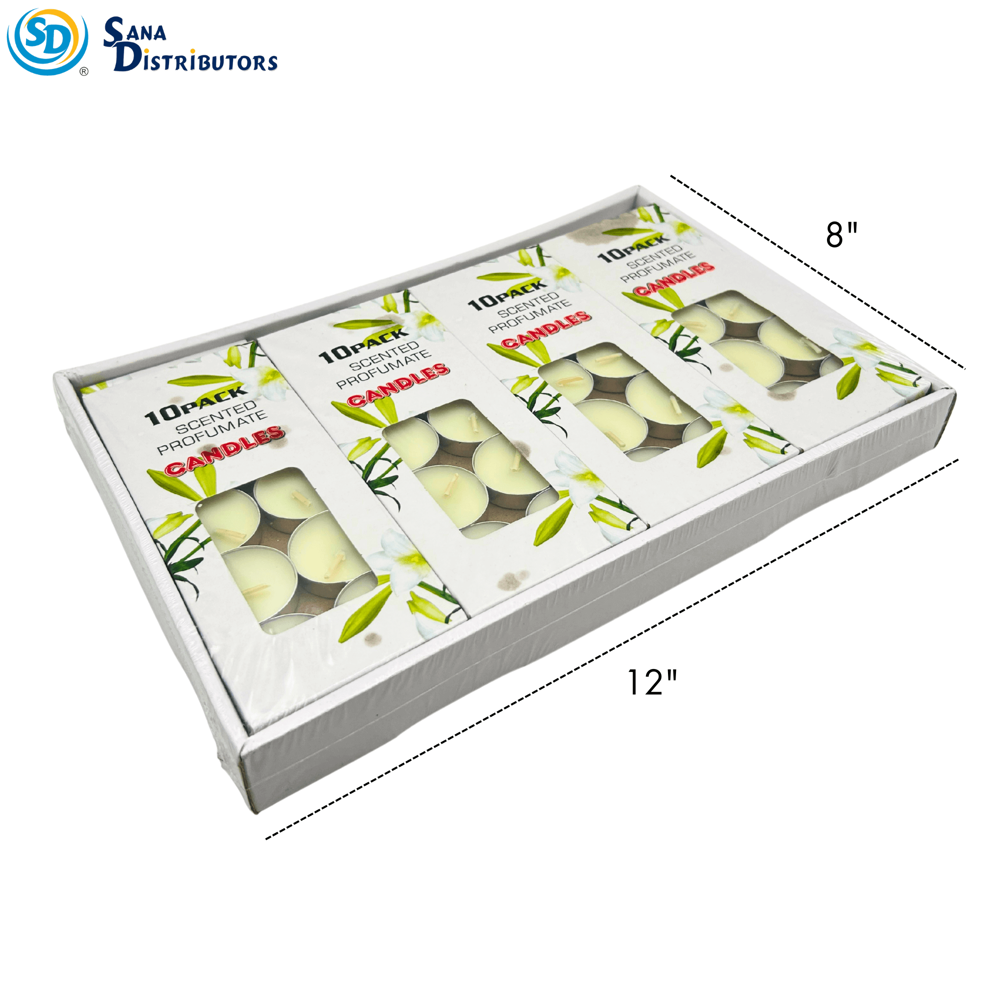 Tealight Candles 10pcs ($8.28 for 12pcs) 12"x8"