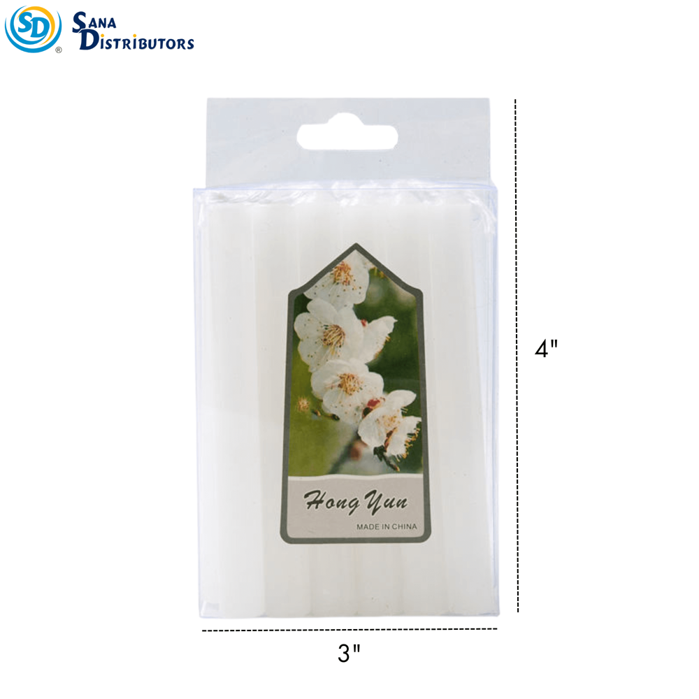 Emergency Candles - White 12pcs 4"x3"