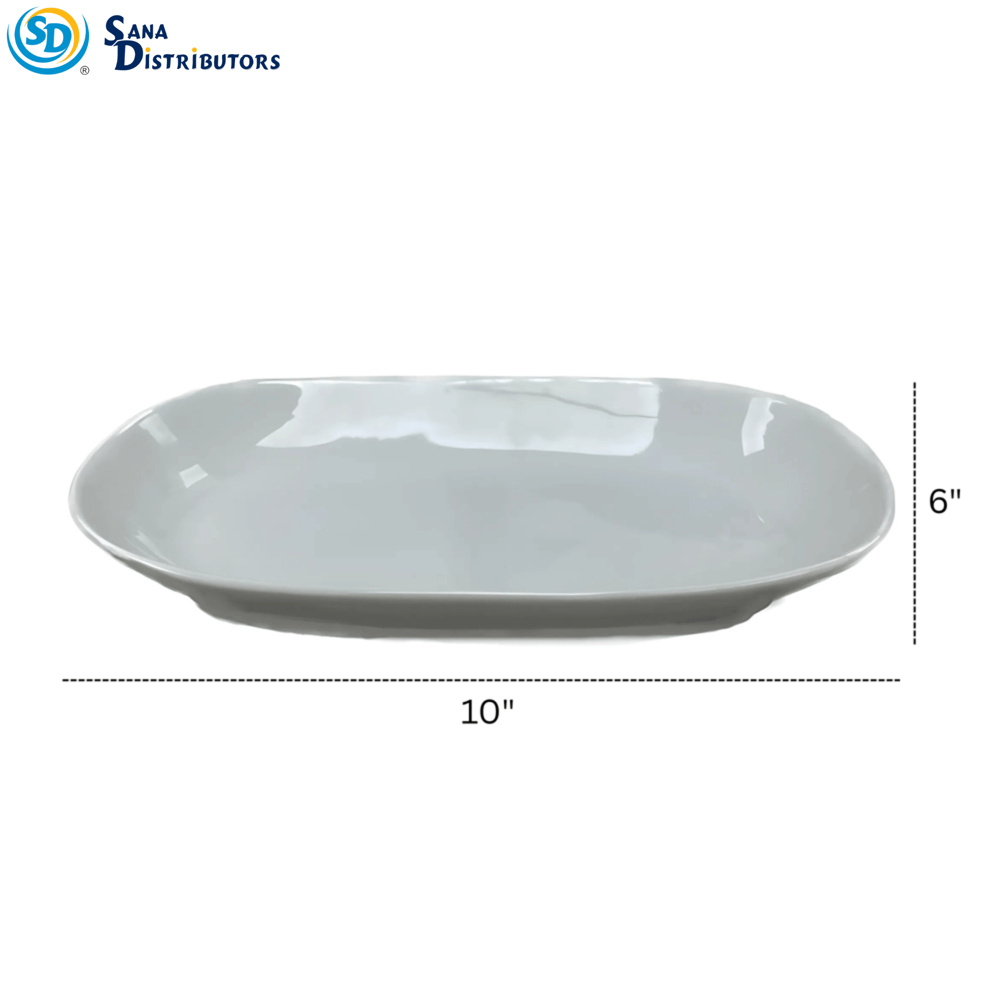 Porcelain Plate 10"x6"