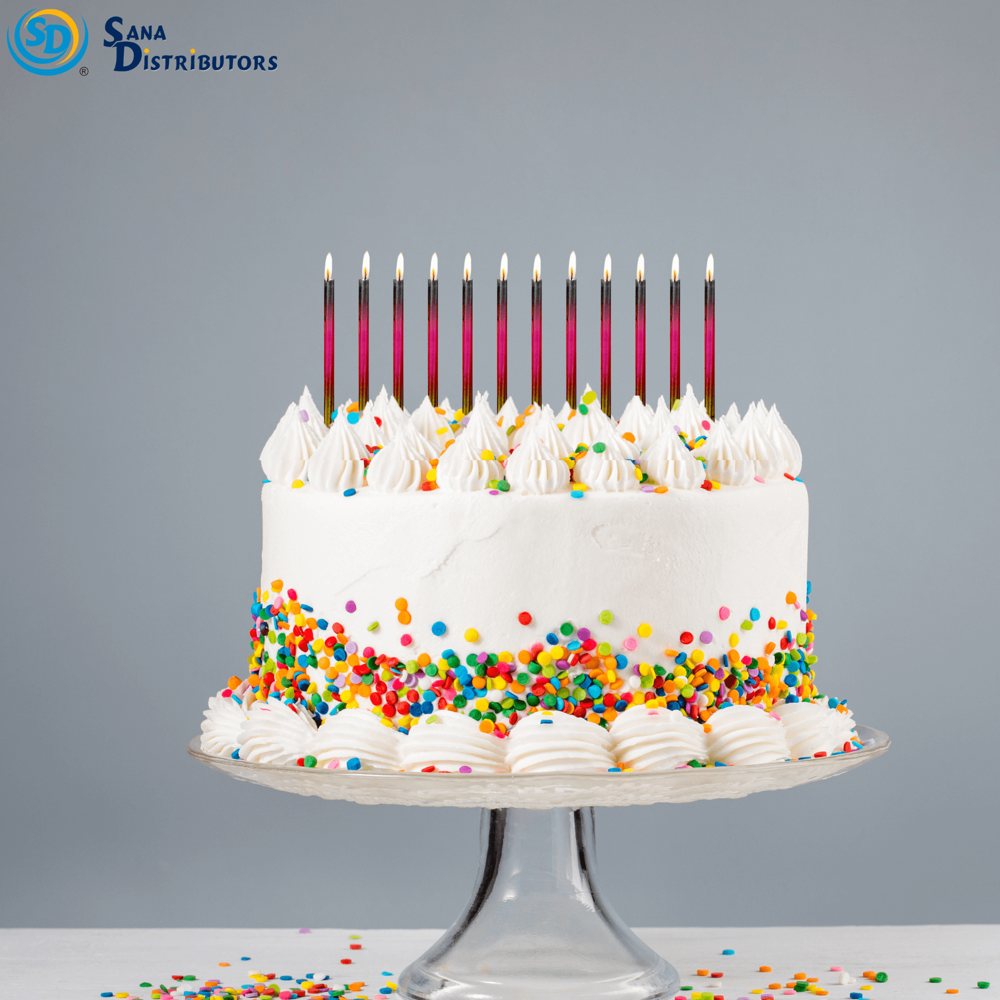 Birthday Candles - Slim 6pcs 7"x3"
