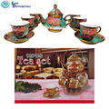 Tea Set W/ Kettle & Stand 13pcs