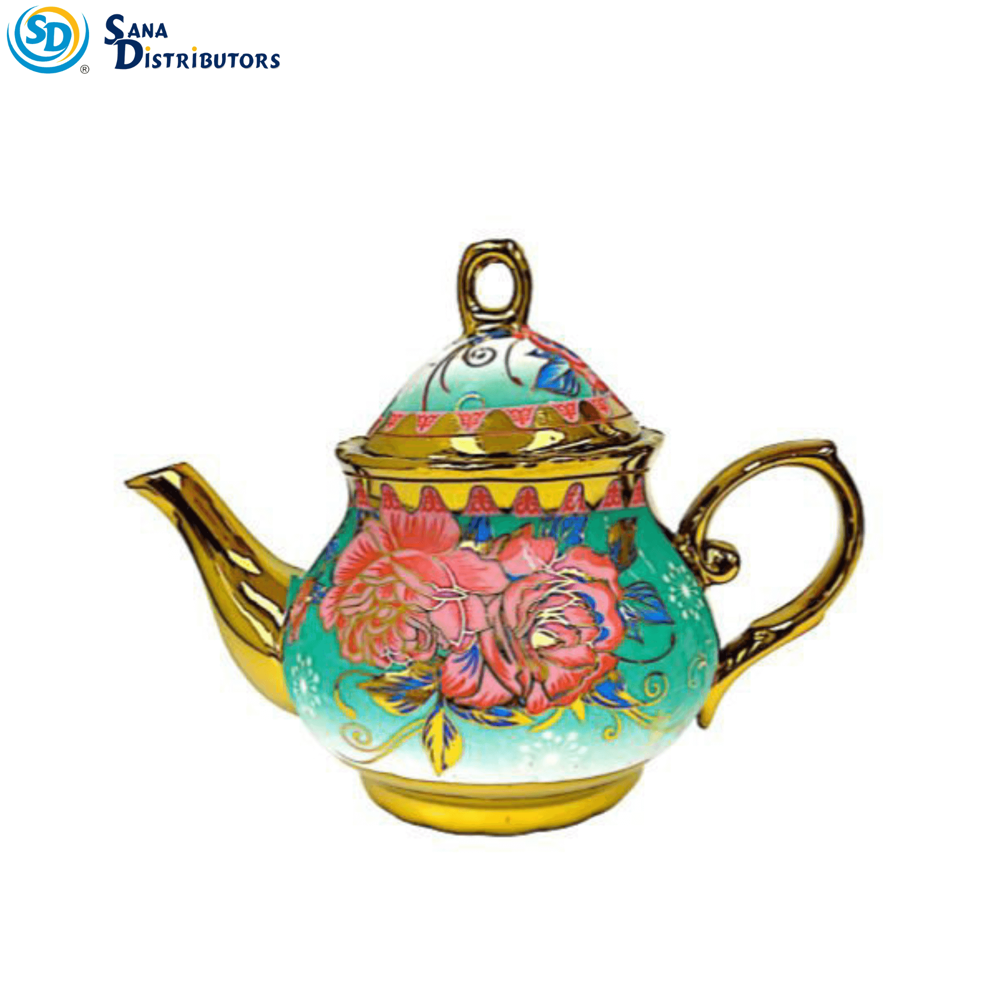 Tea Set W/ Kettle & Stand 13pcs