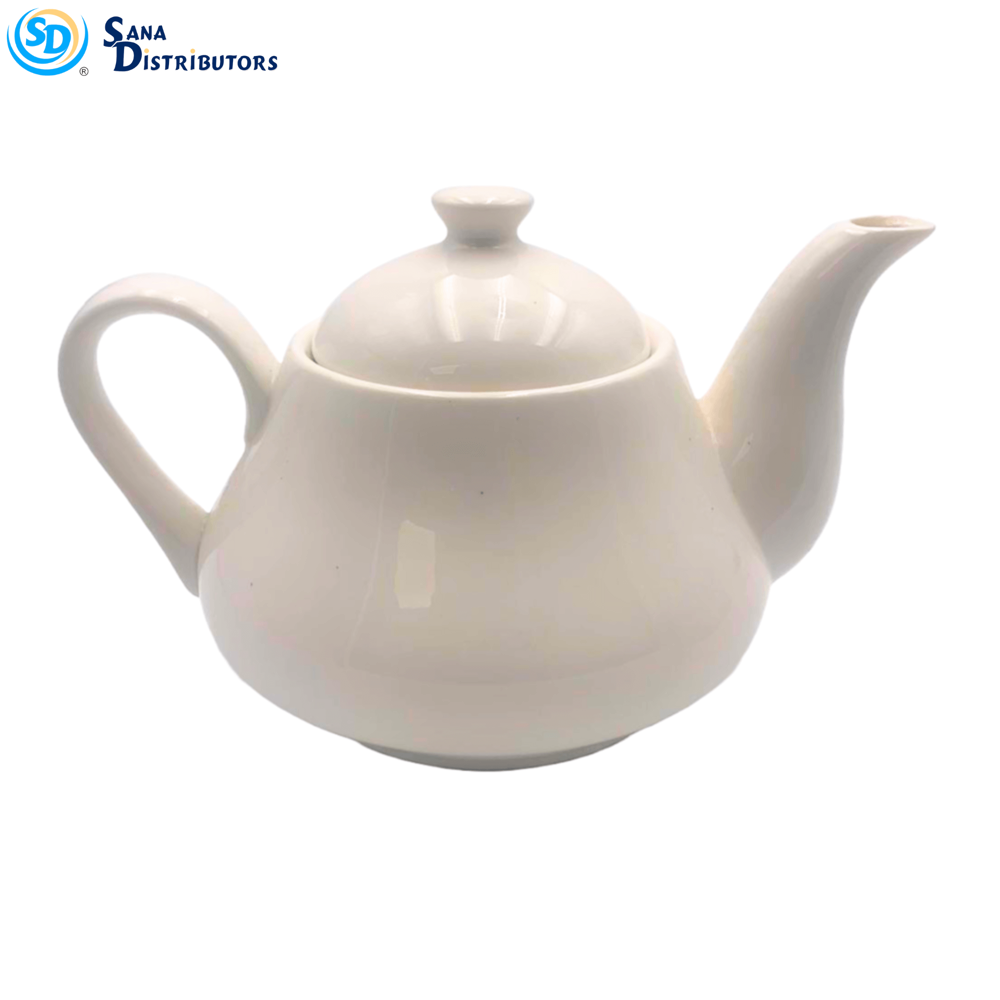 Porcelain Kettle- White