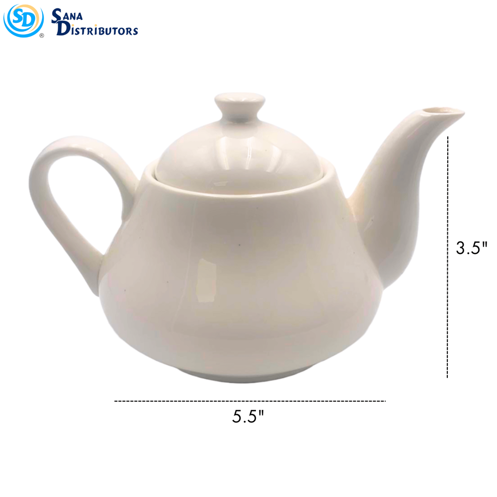 Porcelain Kettle- White