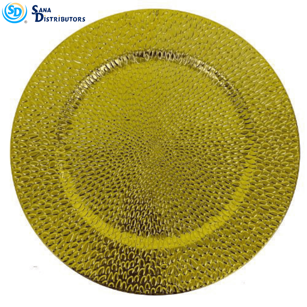 Plastic Plate Gold 13.5"