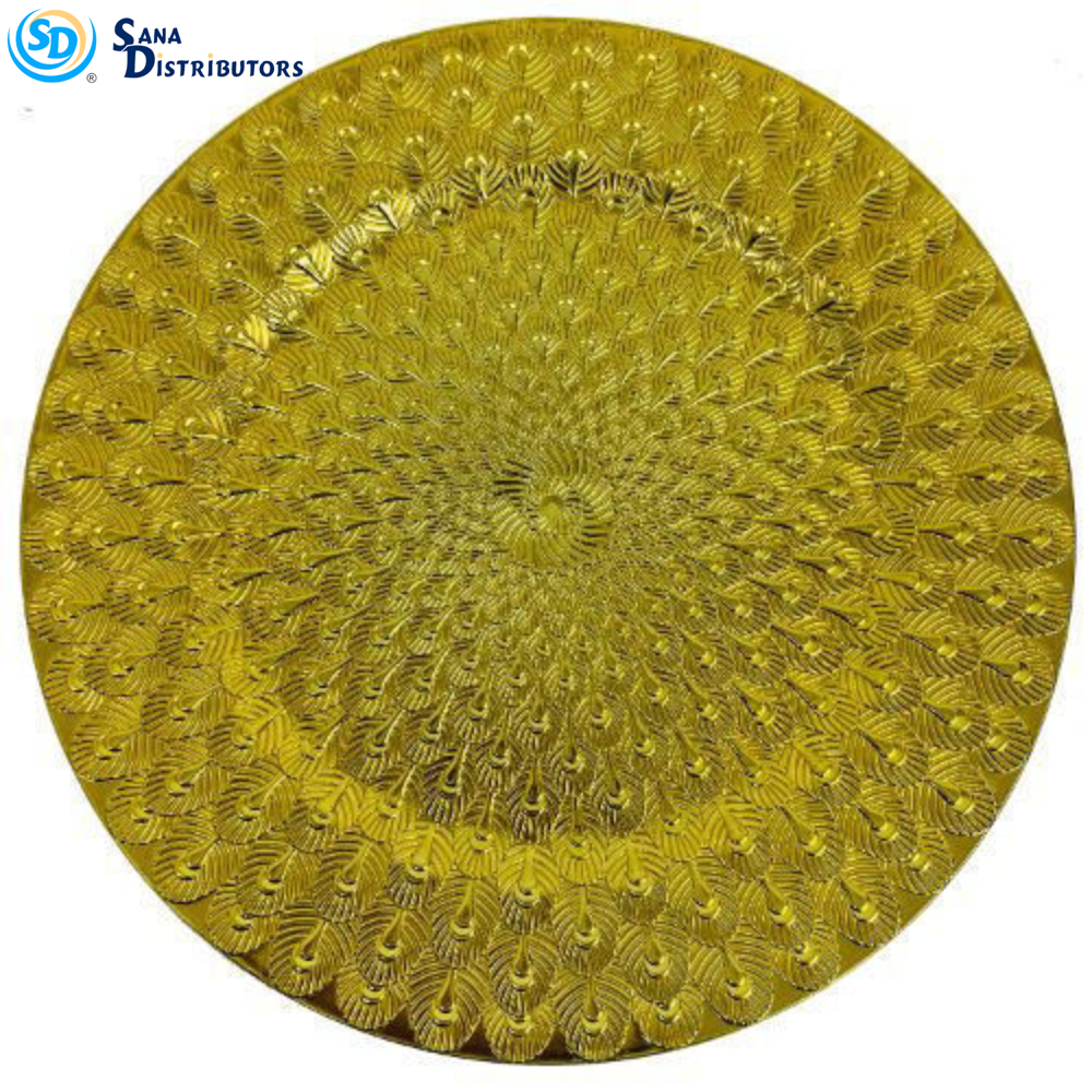 Plastic Plate Gold 13"