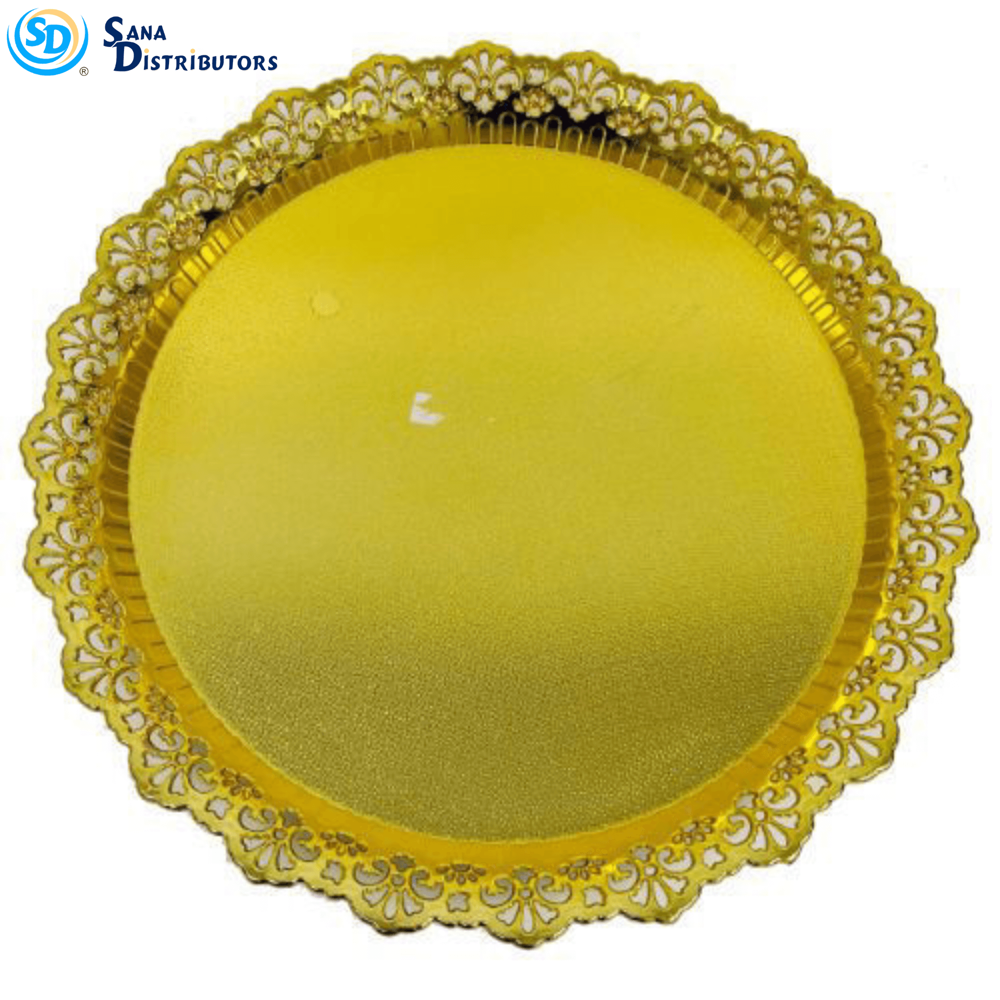 Plastic Plate Gold 13"
