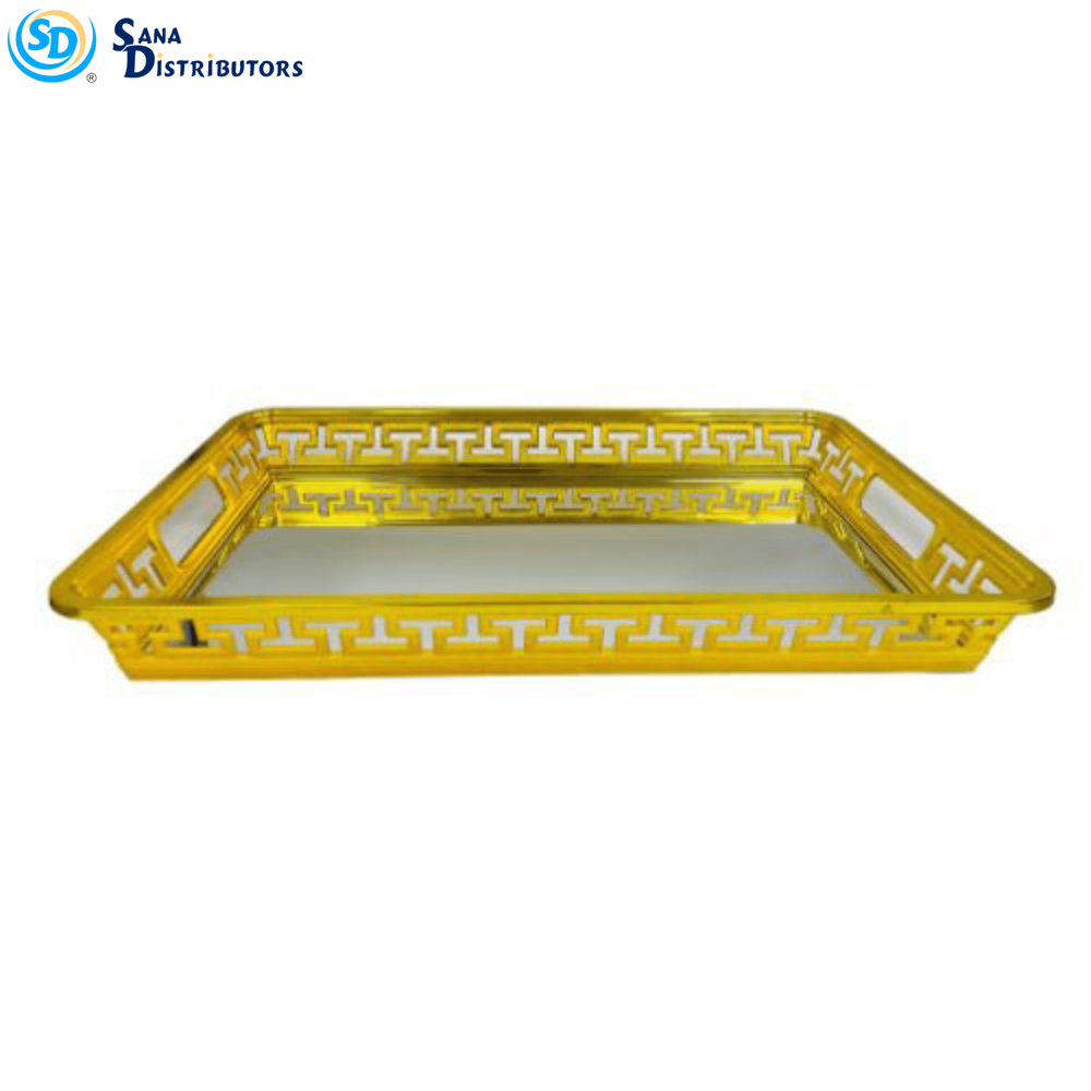 Plastic Plate Gold 20"x13"