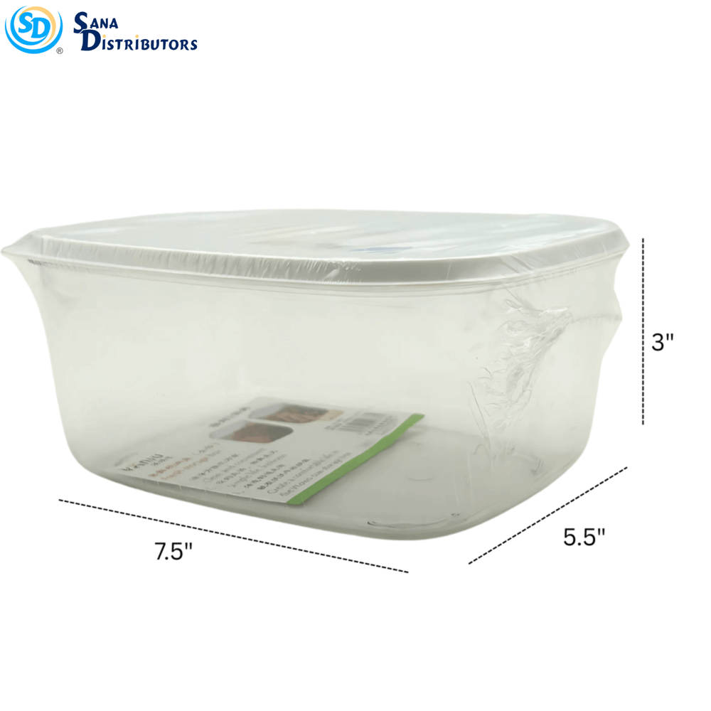 Plastic Storage Box - Small (H - 3" x L - 7.5" x W - 5.5")