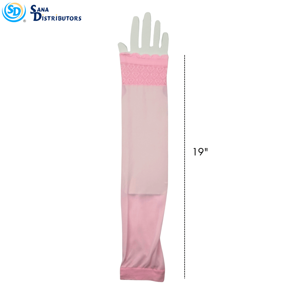 Elastic Arm Sleeve - Lace 19" (Assorted Colours)