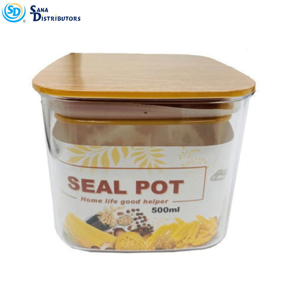 Seal Pot Brown Lid 9x10M 500 mL