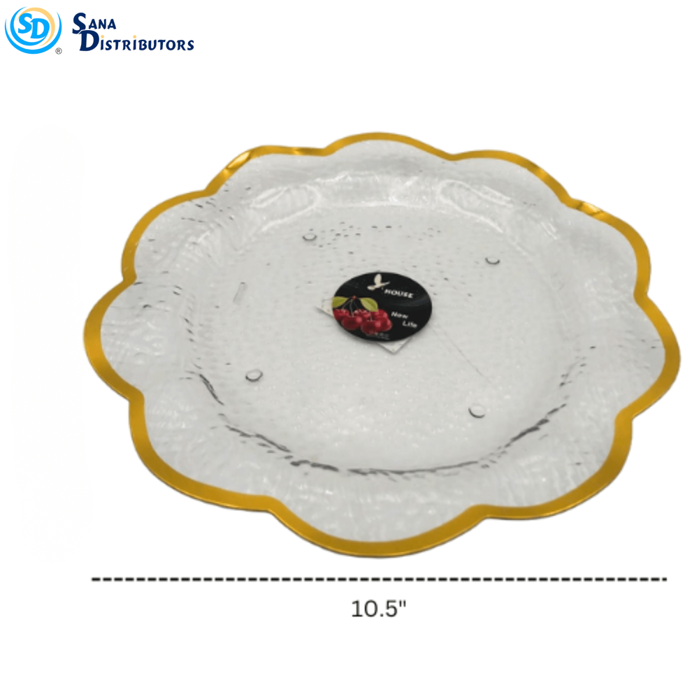 Plastic Plate- 10.5" x 10.5"