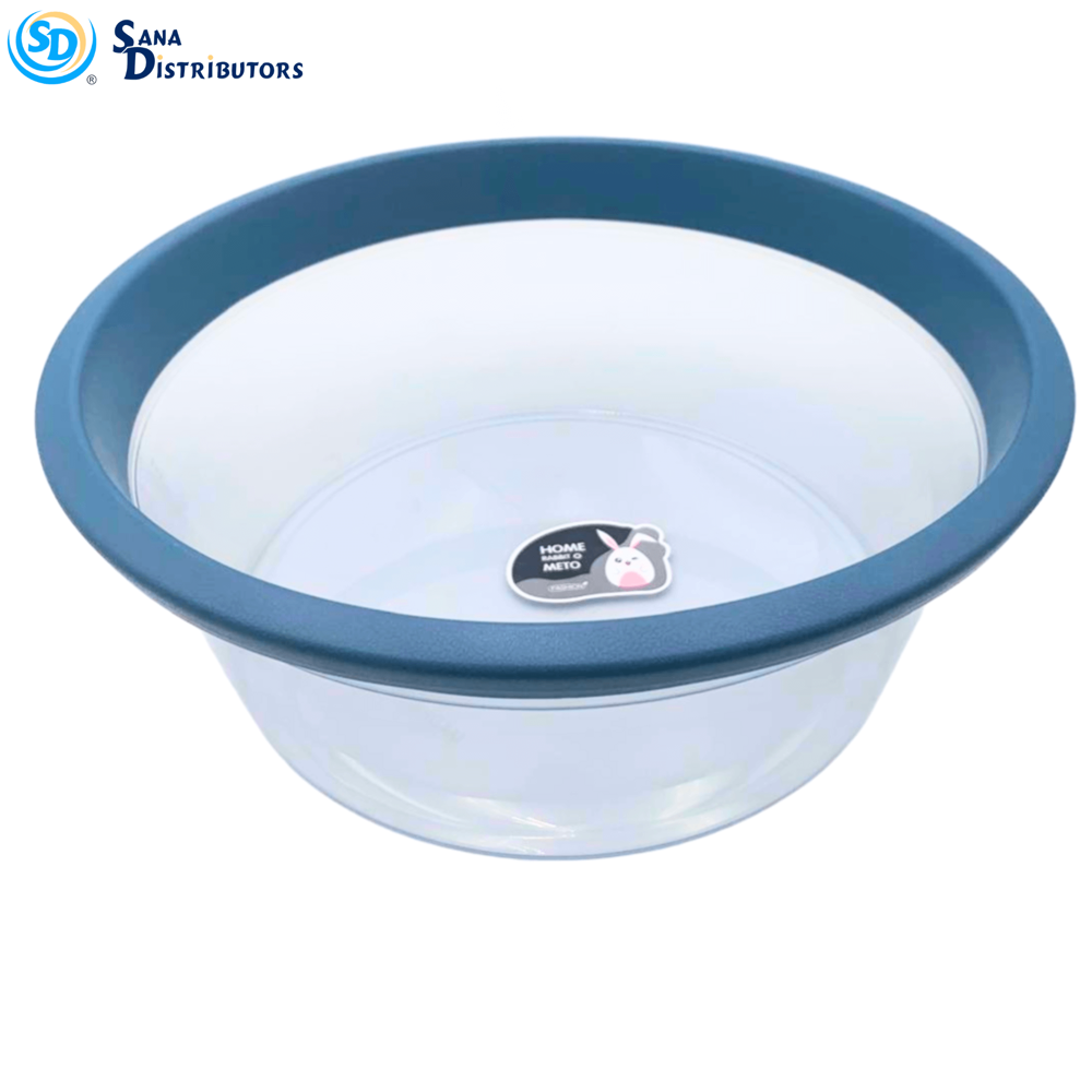 Plastic Basin Clear Medium 13.5" x 5"