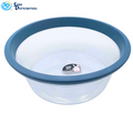 Plastic Basin Clear Medium 13.5" x 5"