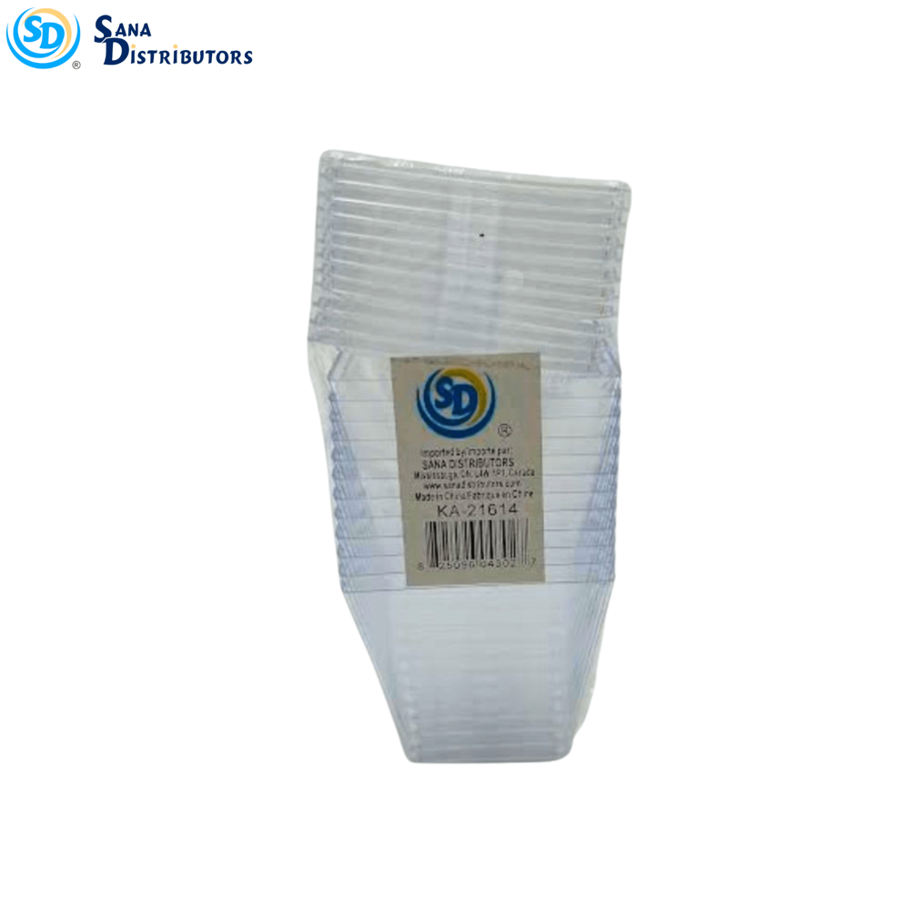 Plastic Cup Square Design 2 Oz 12pc