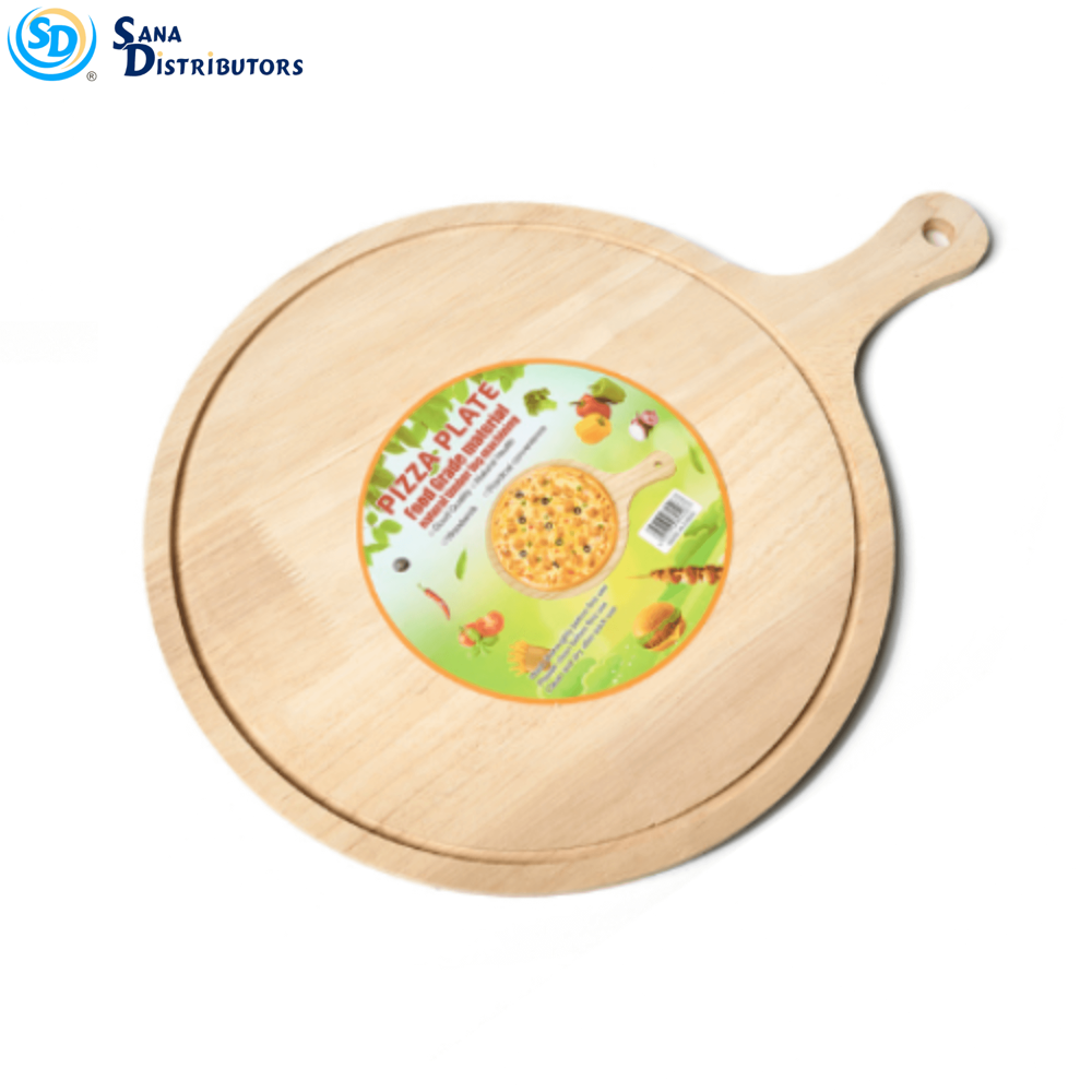 Pizza Plate Wooden [12" Dia]