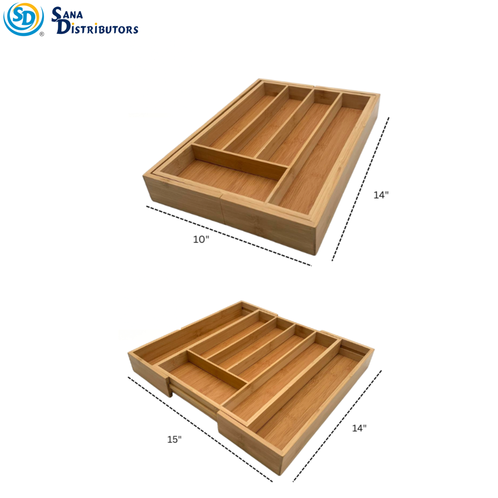 Bamboo Knife and Fork Box [14" x 10"]