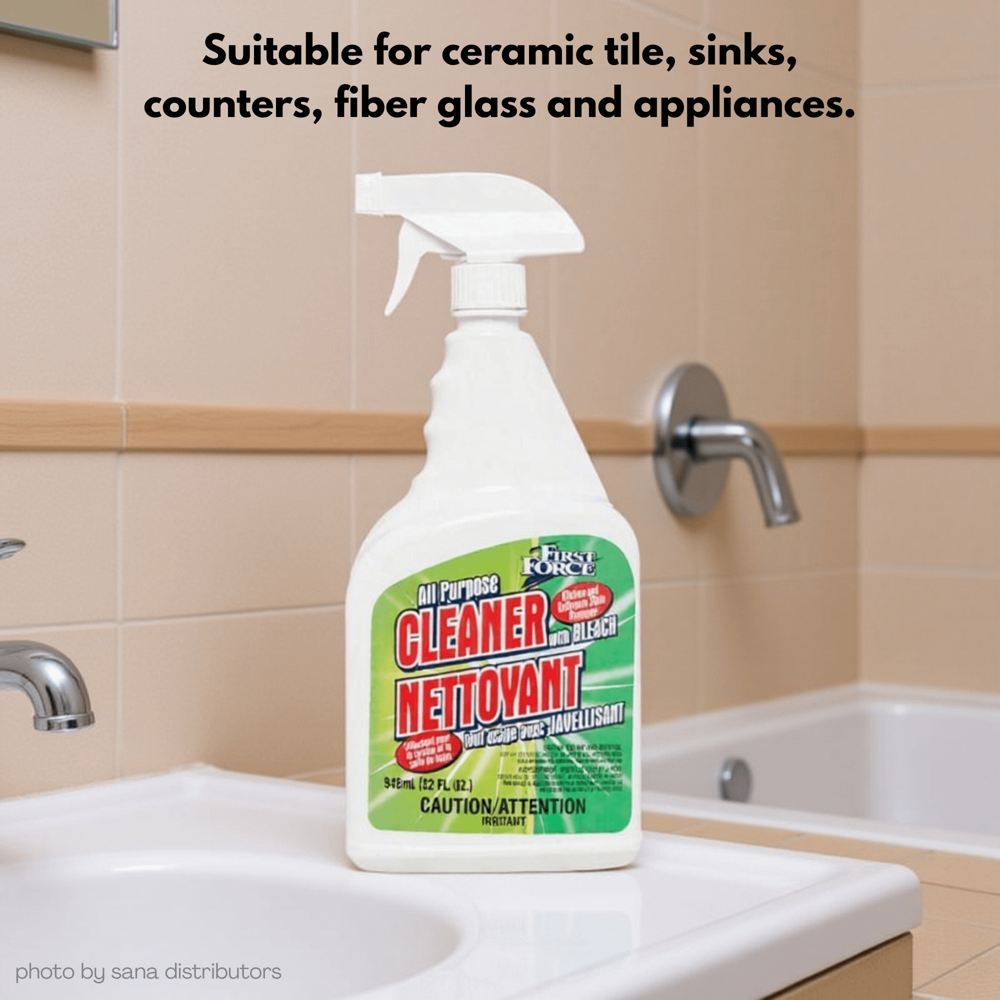 First Force All Purpose Cleaner W/ Bleach 946 mL ($15.48 for 12pcs