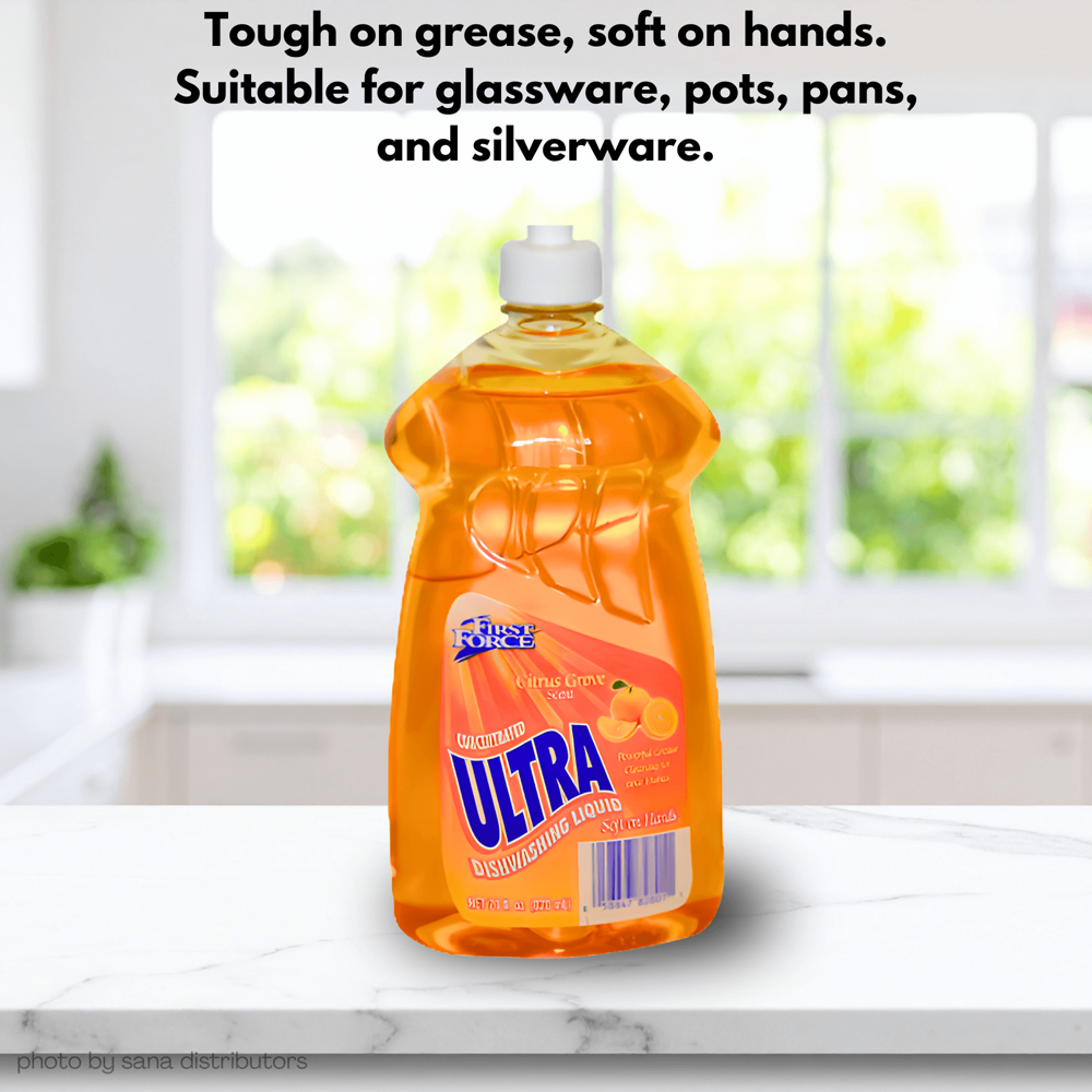First Force Dish Soap Citrus Grove 828 mL ($15.48 for 12pcs)
