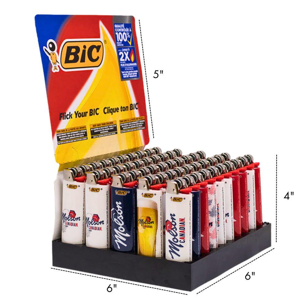 Bic Lighter Large - Molson Canadian 50pcs