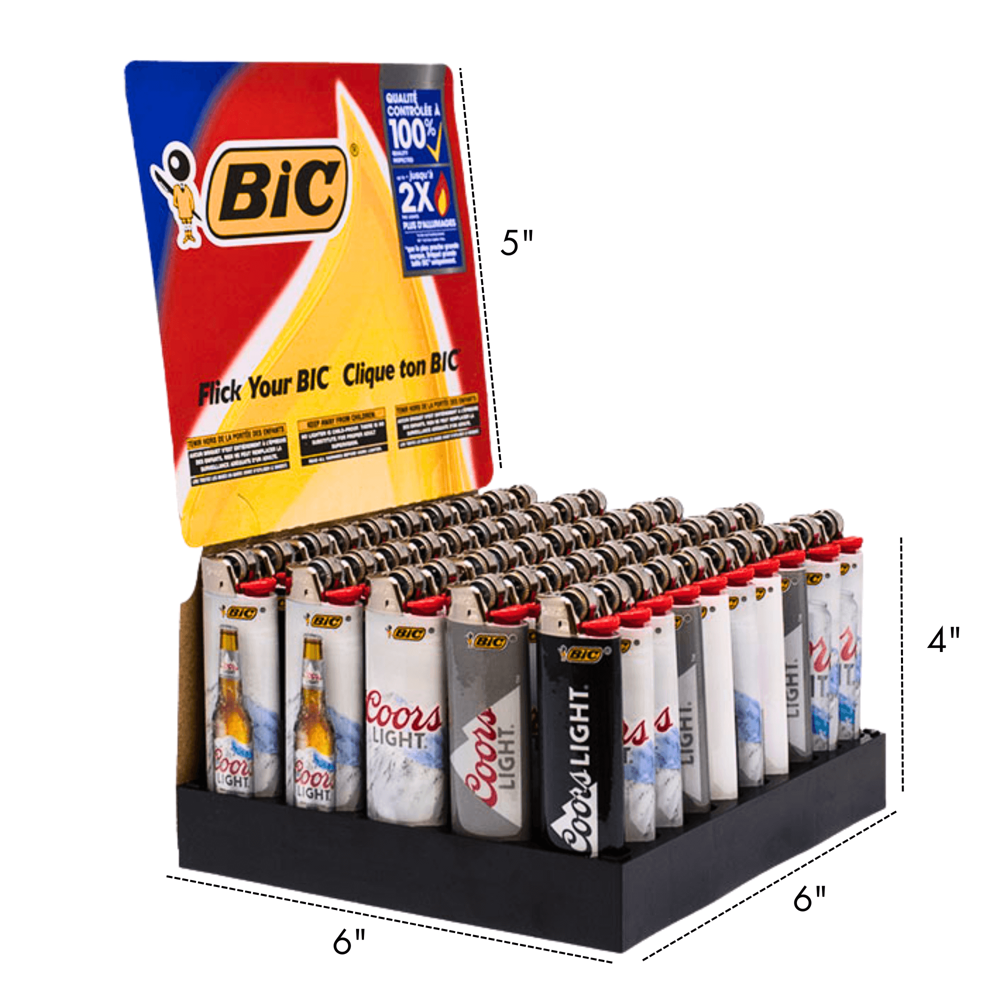 Bic Lighter Large - Coors Light 50pcs