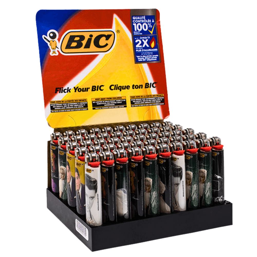 Bic Lighter Large - Icons 50pcs