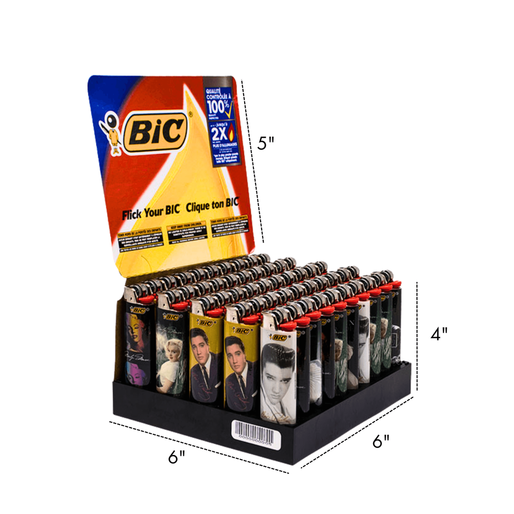 Bic Lighter Large - Icons 50pcs