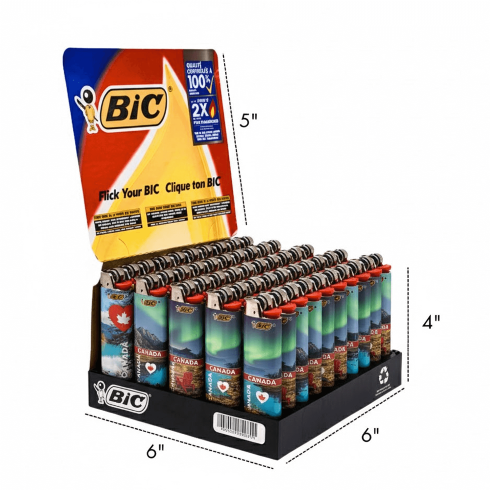 Bic Lighter Large - Love Canada 50pcs