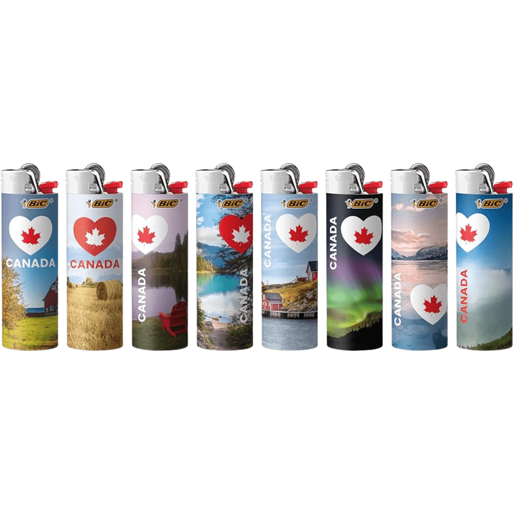 Bic Lighter Large - Love Canada 50pcs