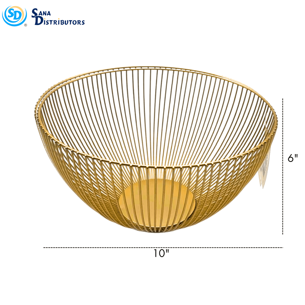 Golden Metal Basket