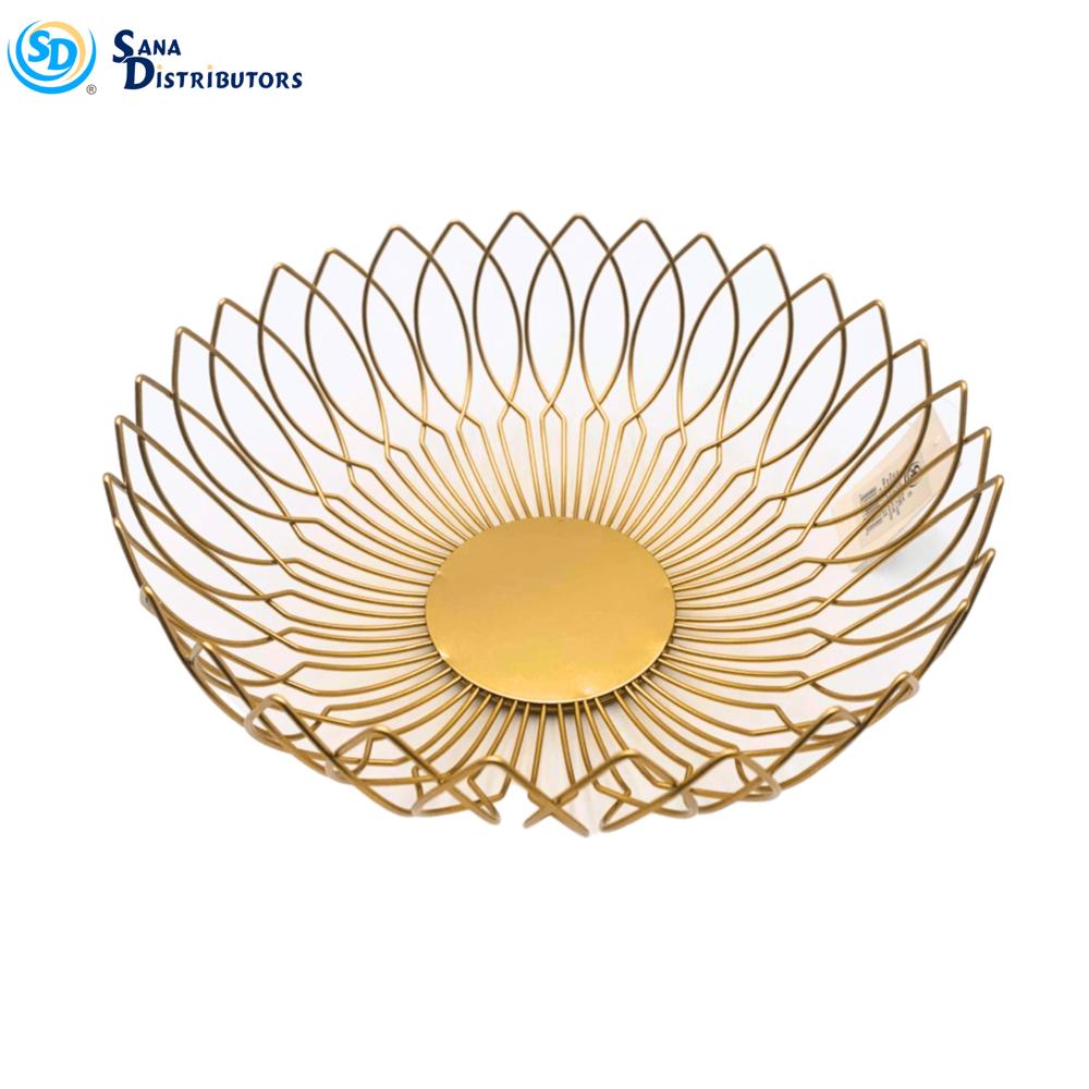 Golden Metal Basket