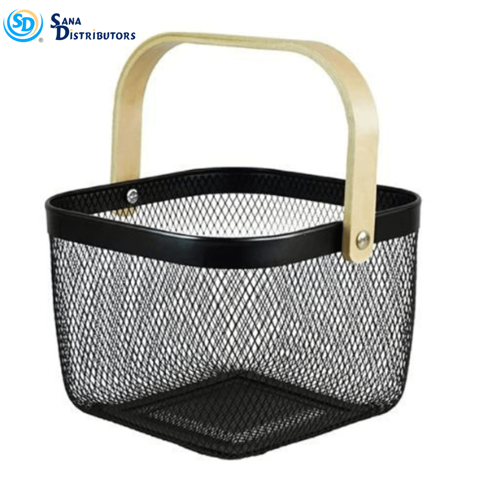 Iron Fruit Basket W 9.5" x D 9.5" xH 7"