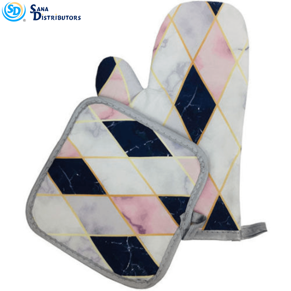 Oven Glove and Pad 2pcs