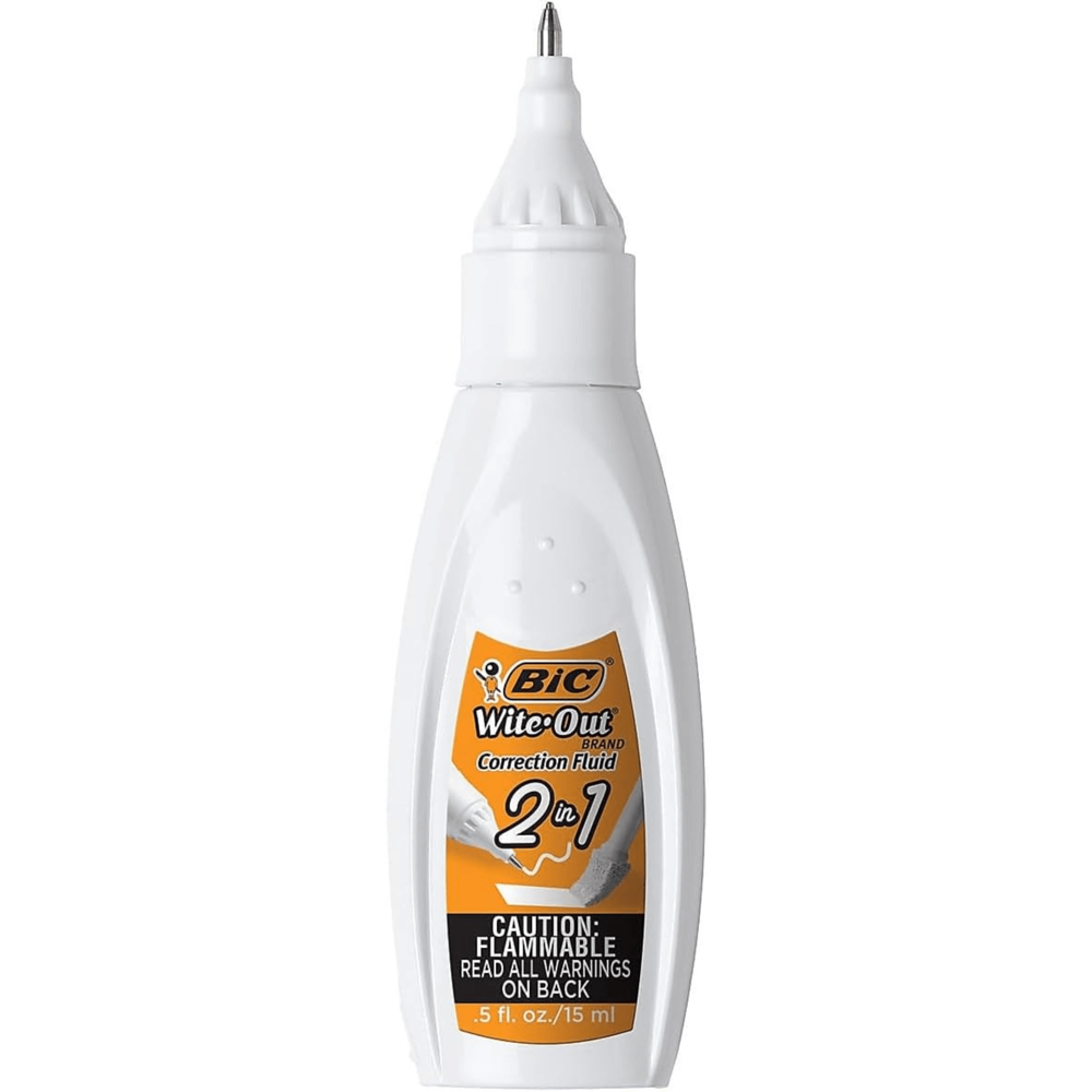 Bic Wite-out Correction Liquid 2-in-1 15 mL
