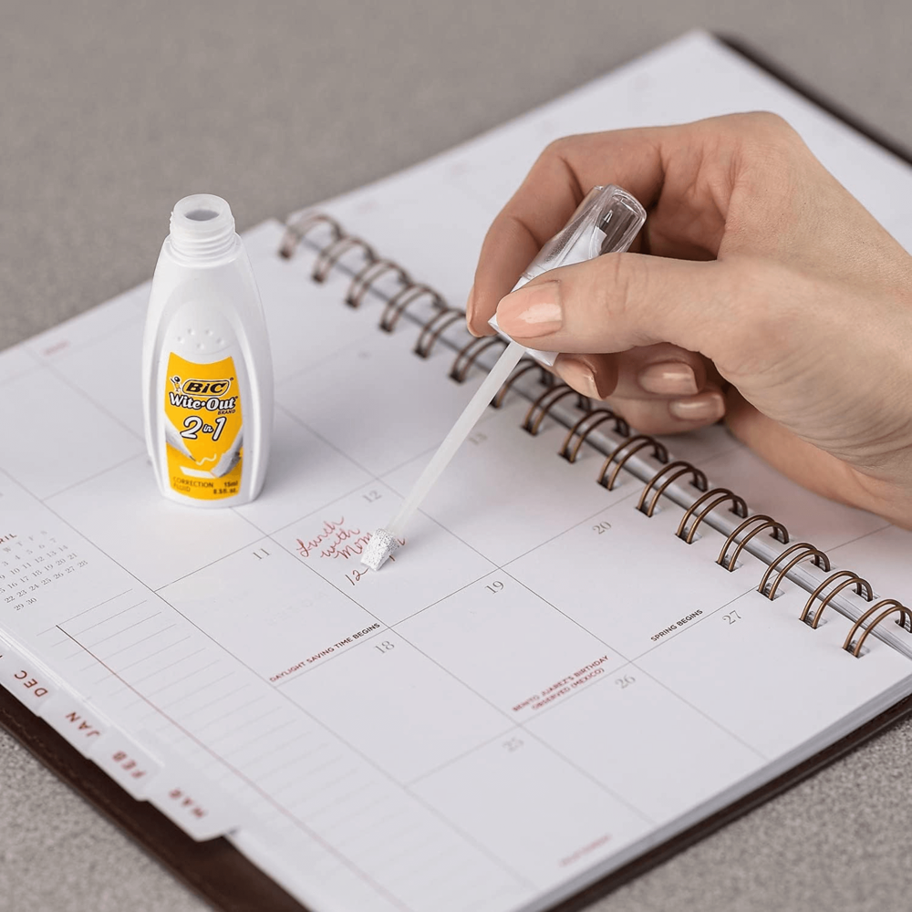 Bic Wite-out Correction Liquid 2-in-1 15 mL