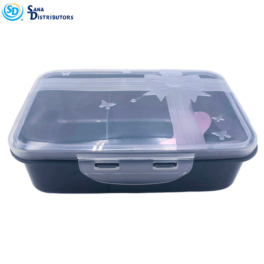 Lunch Box with Spoon - Assorted