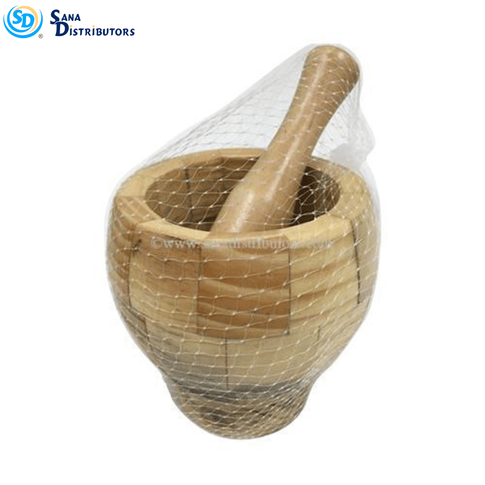 Bamboo Mortar & Pestle