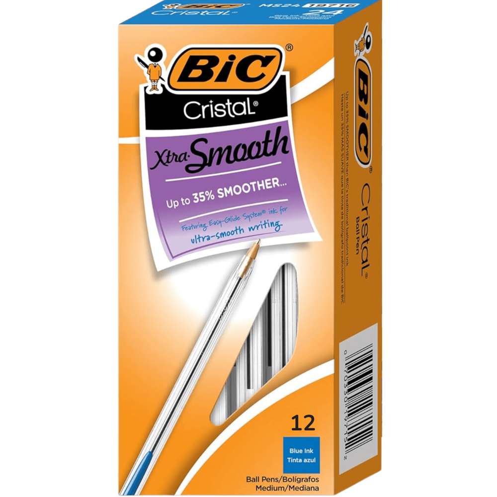 Bic Cristal - Ball Pens - Blue 12pcs